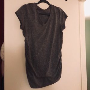 Heather Gray Maternity Top
